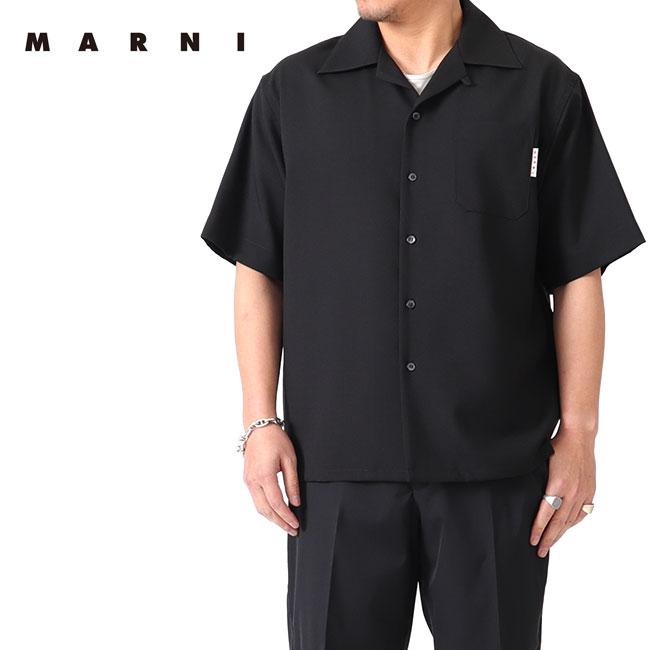 MARNI マルニ トロピカルウール オープンカラー ボーリング MARNI マルニ トロピカルウール オープンカラー ボーリング