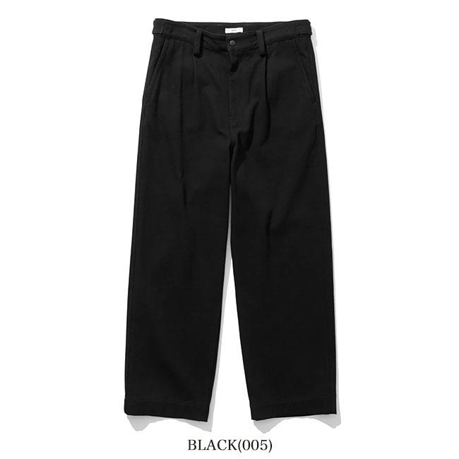 ATON エイトン コットンツイル タックワイドパンツ PRAGLM0104