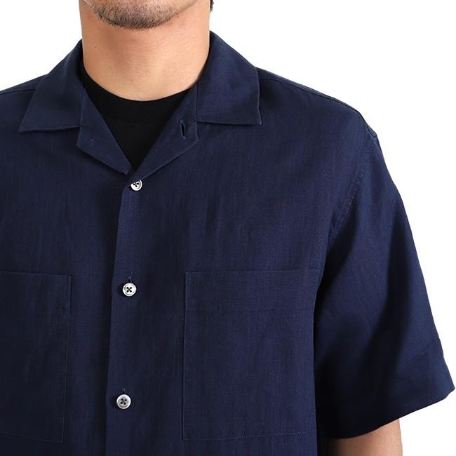 GYMPHLEX（ジムフレックス） リネンクロス オープンカラーシャツ J