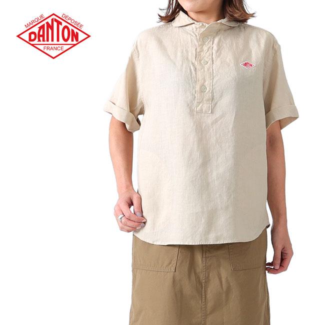 Danton ダントン リネン プルオーバーワークシャツ Jd 3565 Kls 半袖シャツ レディース Golden State 通販 Paypayモール