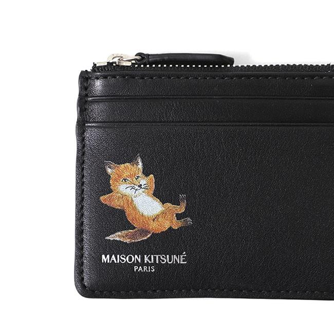 Maison Kitsune メゾンキツネ チラックスフォックス レザー カードケース EU05312LC0008 コインケース ギフト プレゼント