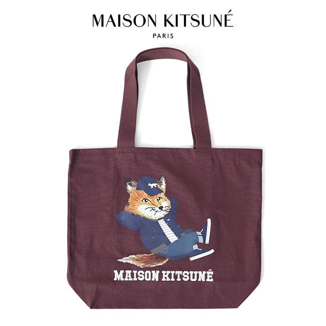 Maison Kitsune メゾンキツネ チラックスフォックス キャンバス トート 