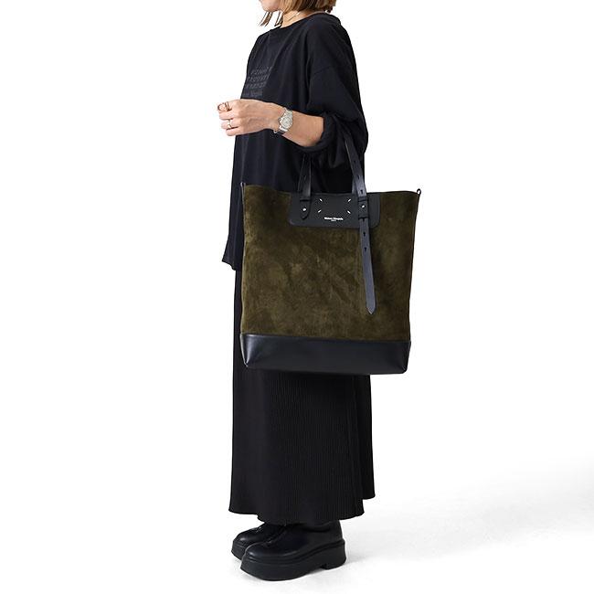 Maison Margiela メゾンマルジェラ スエード×レザー トートバッグ