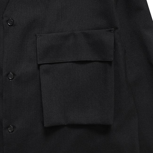 MARNI マルニ トロピカルウール ノーカラー Vネックシャツ CUMU0369A1 TW839 メンズの画像