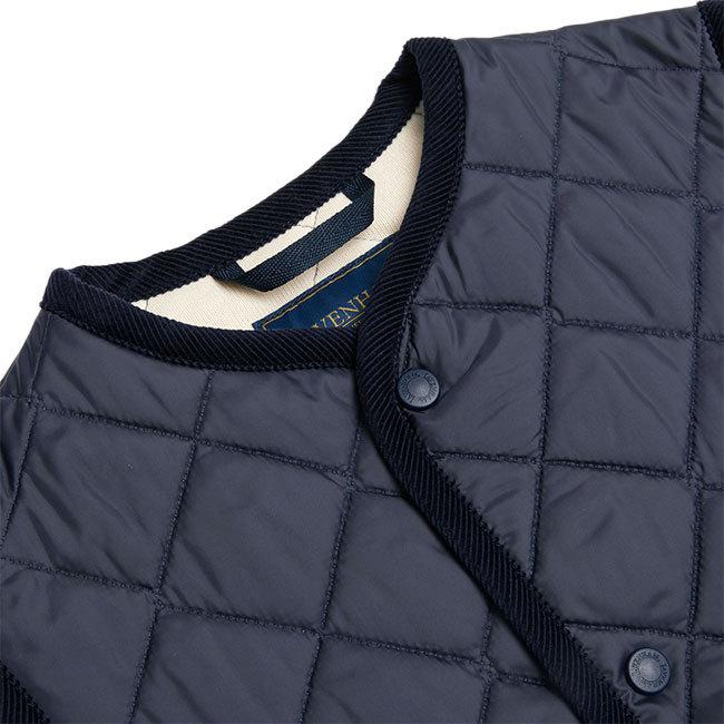 【極美品】LAVENHAM キルティング ベスト ジレ 新タグ 紺 L 40 極美品】LAVENHAM キルティング ベスト ジレ 新タグ 紺 L 40