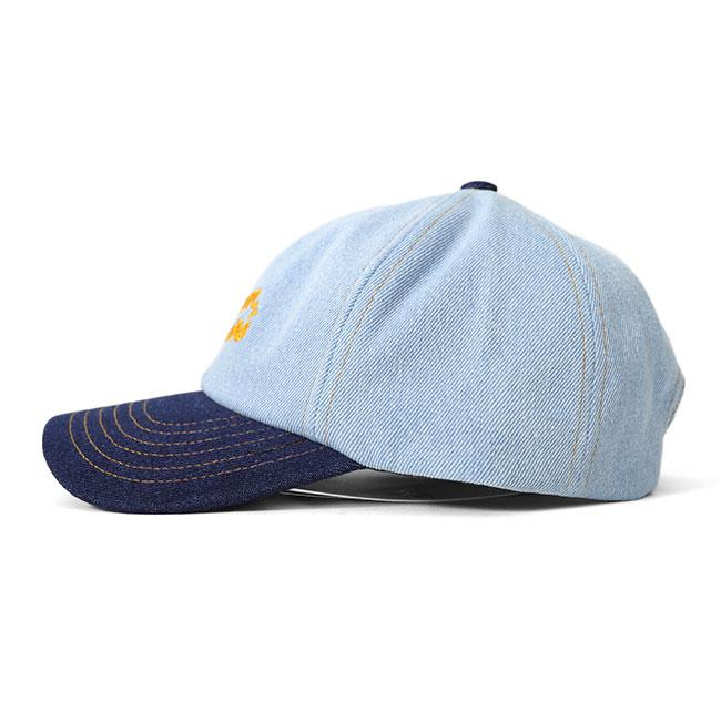 メゾンキツネ　キャップ　デニム MAISON KITSUNE メゾンキツネ デニム 6パネルキャップ