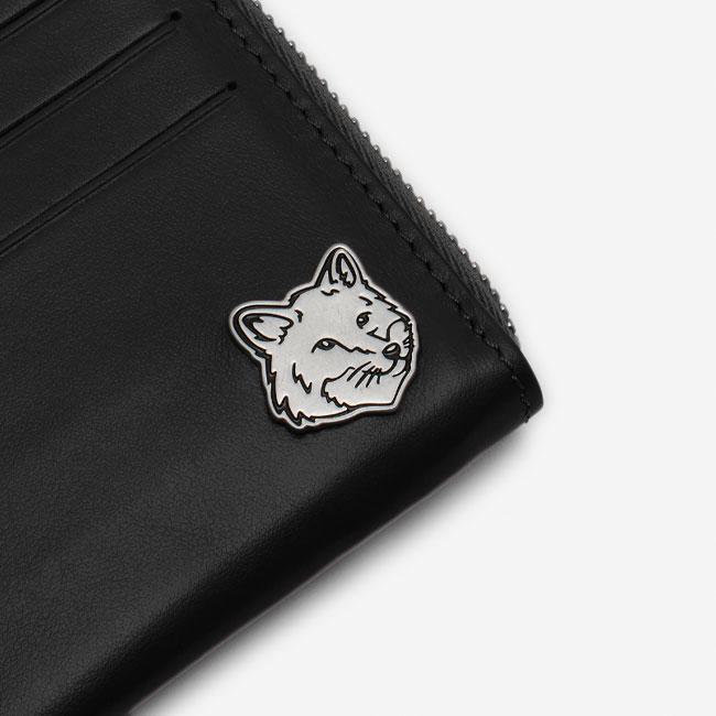 MAISON KITSUNE メゾンキツネ フォックスヘッド レザー カードケース