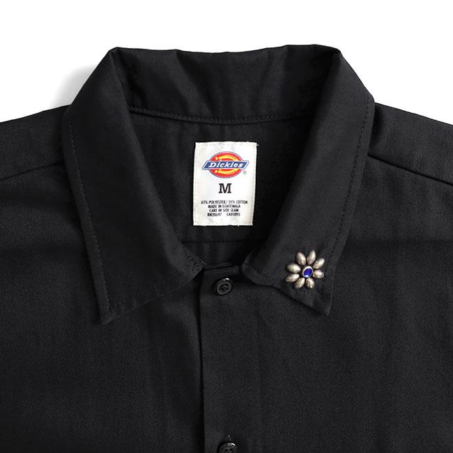 HTC別注　Dickies ワークシャツ Lサイズ 黒 HTC HTC×Dickies 正規取扱店 ハリウッド トレーディング