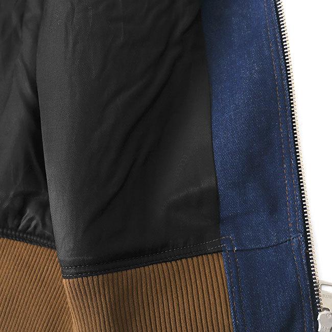 【新品】 ami paris デニムボアジャケット xs 黒　アミパリス AMI PARIS アミパリス 襟ボア デニムジャケット H18D410.600 Gジャン