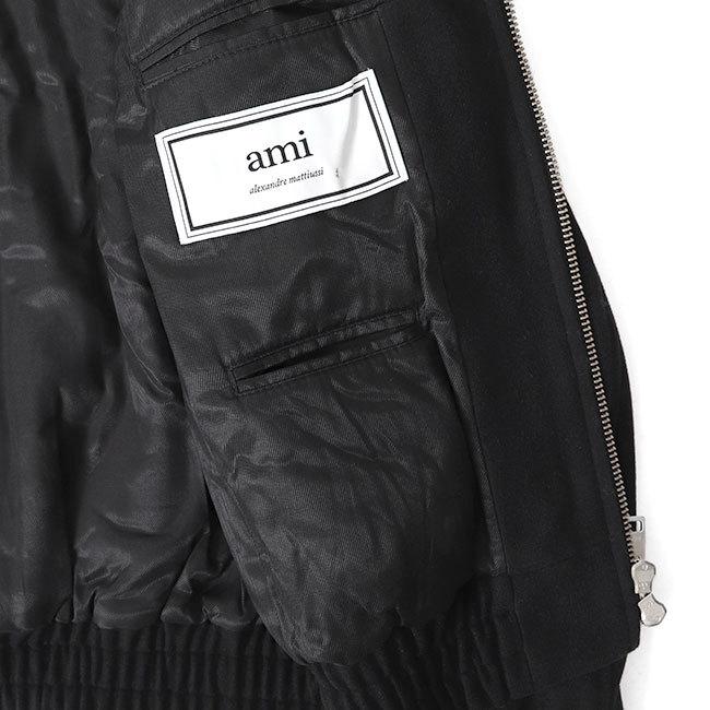 AMI PARIS アミパリス 襟ボア ウール ボンバー ワークジャケット AMI PARIS アミパリス 襟ボア ウール ボンバー ワークジャケット