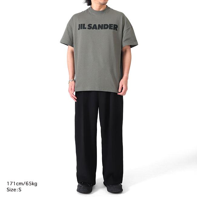 JIL SANDER khaki Tシャツ ロゴT シンプル 半袖 ジルサンダー JIL SANDER ジルサンダー ロゴTシャツ J21GC0001 J20215