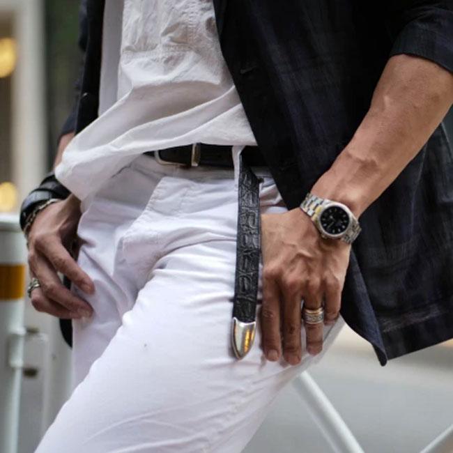 THE SOLE ザ ソール クロコダイルレザー プンターレベルト Puntale