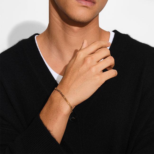 TOMWOOD トムウッド Bo Bracelet Medium Gold ゴールド チェーン ブレスレット 101272 メンズ レディース ギフト プレゼントの画像