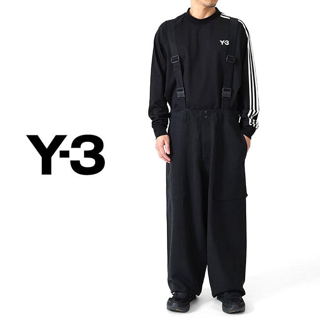 Y-3 ワイスリー サスペンダーパンツ IW7471 黒 オーバーオール Y-3 ワイスリー サスペンダーパンツ IW7471 黒 オーバーオール