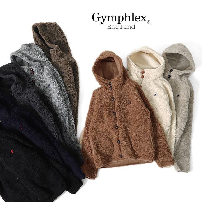 新品未使用】GYMPHLEXジムフレックス ボアフリースジャケット TAUPE-