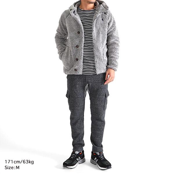 GYMPHLEX（ジムフレックス） ボアフリースジャケット ボタン J-1185