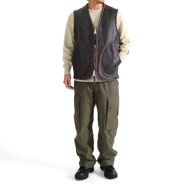 Nigel Cabourn ナイジェルケーボン ムートンベスト オーセンティック 裏ボア レザー メンズ Golden State 通販 Paypayモール