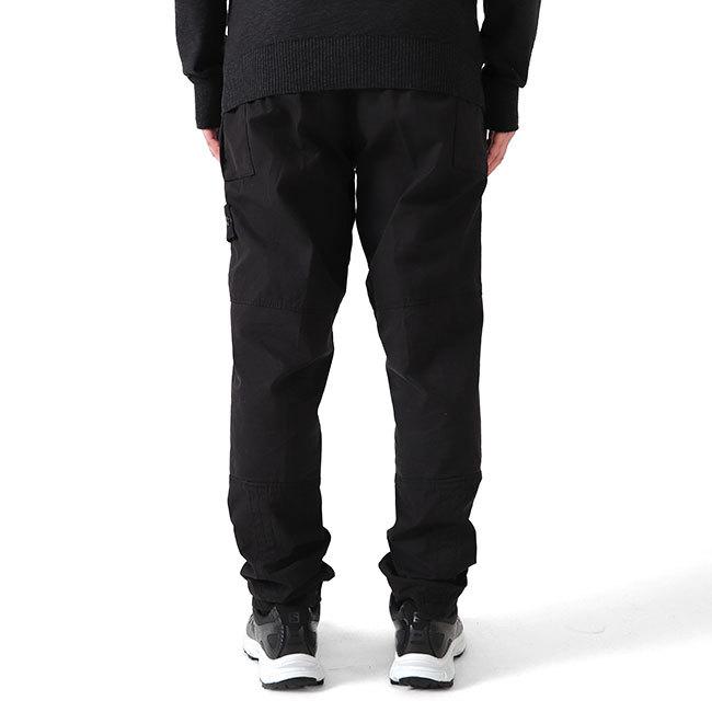 STONE  ブラックカーゴパンツ Stone Island ストーンアイランド ロゴパッチ カーゴパンツ