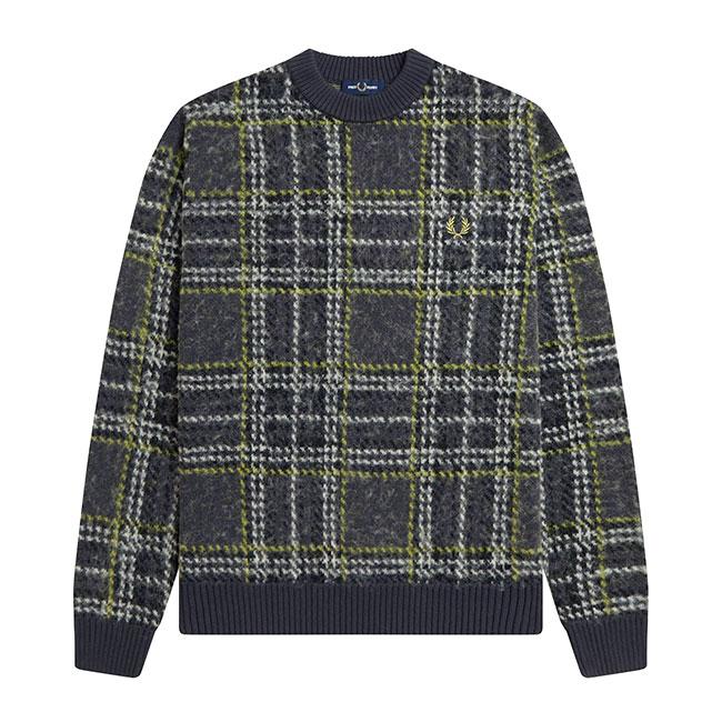 Fred Perry フレッドペリー タータンチェック アルパカウール セーター