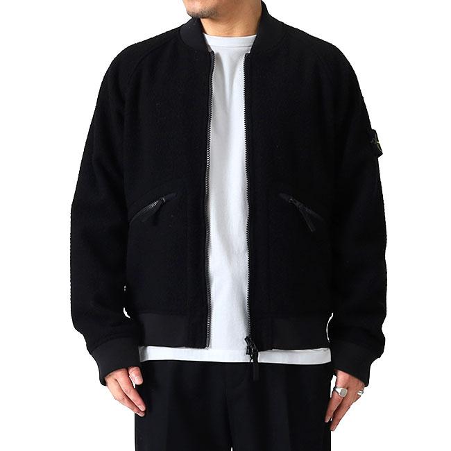 STONE ISLAND ストーンアイランド ボアフリース ウール ボンバー