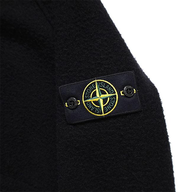 STONE ISLAND ストーンアイランド ボアフリース ウール ボンバージャケット 4100111 MA-1 黒 ブラック メンズの画像