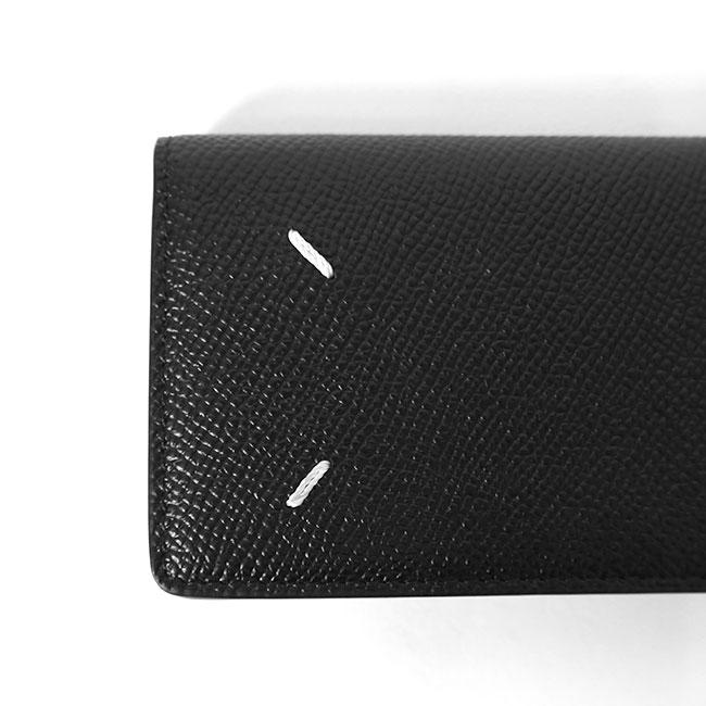 【極美品】マルジェラ 黒 レザー マネークリップ ケース カード入れ 箱 Maison Margiela メゾンマルジェラ グレイニーレザー カードケース