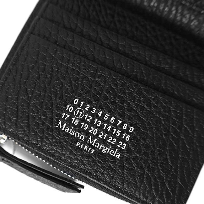 Maison Margiela メゾンマルジェラ グレイニーレザー フリップフラップ ウォレット SA1UI0023 P4455 二つ折り 財布 ギフト プレゼントの画像