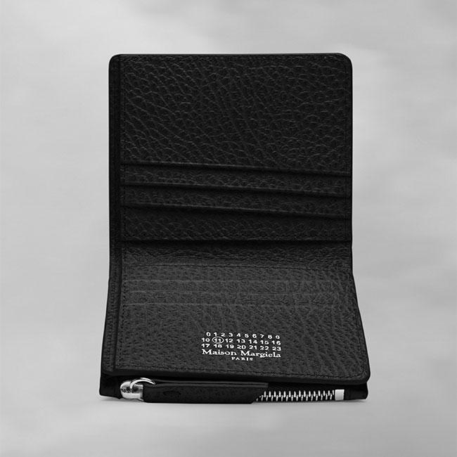 Maison Margiela メゾンマルジェラ グレイニーレザー フリップフラップ ウォレット SA1UI0023 P4455 二つ折り 財布 ギフト プレゼントの画像