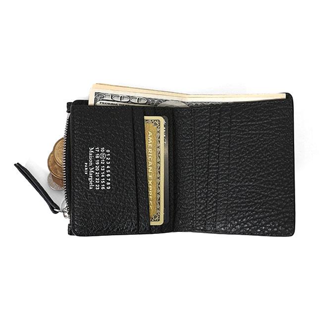 Maison Margiela メゾンマルジェラ グレイニーレザー フリップフラップ ウォレット SA1UI0023 P4455 二つ折り 財布 ギフト プレゼントの画像