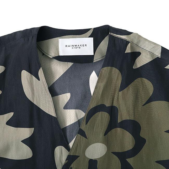 RAINMAKER レインメーカー Vネック 花柄 シャツ RM211-013