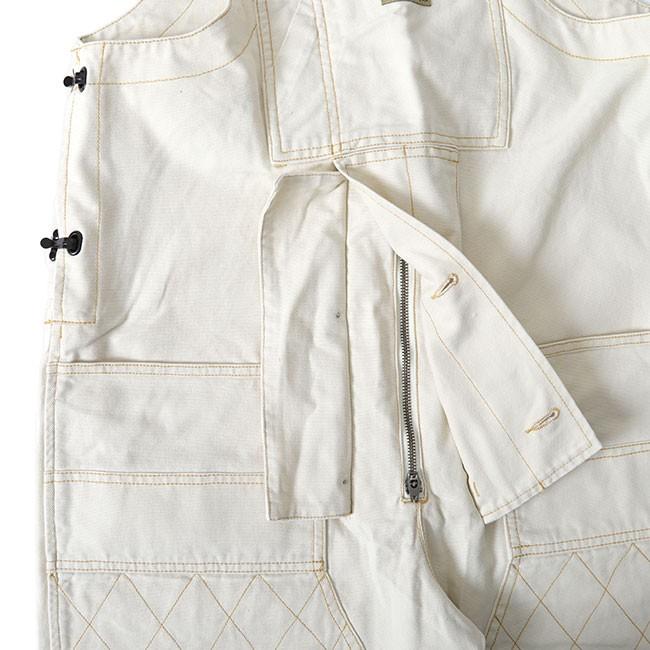 Nigel cabourn カーペンターダンガリー ホワイト 52 【訳アリ品】 NIGEL CABOURN（ナイジェルケーボン） Nigel Carbourn LYBRO ライブロ