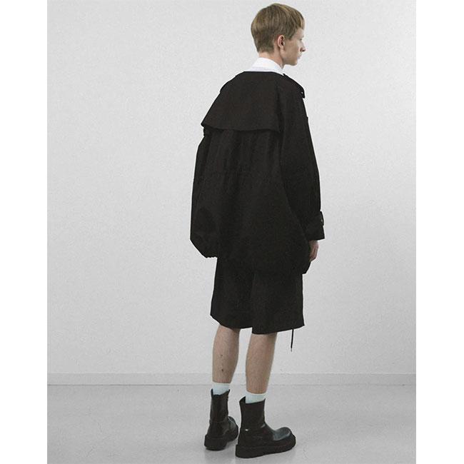 08sircus ゼロエイトサーカス ギザコットン ショート トレンチコート