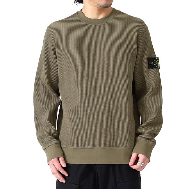 STONE ISLAND ストーンアイランド ワッフル スウェットシャツ 6100056