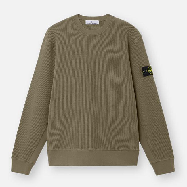 STONE ISLAND ストーンアイランド ワッフル スウェットシャツ 6100056