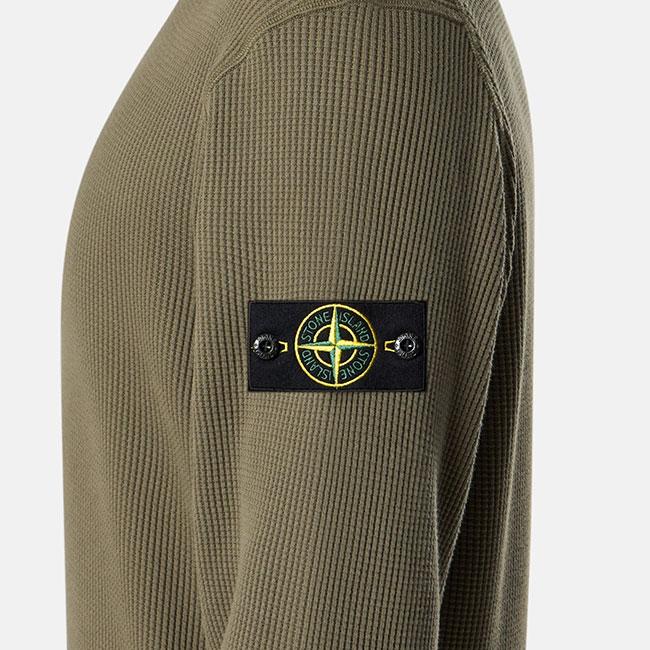 STONE ISLAND ストーンアイランド ワッフル スウェットシャツ 6100056
