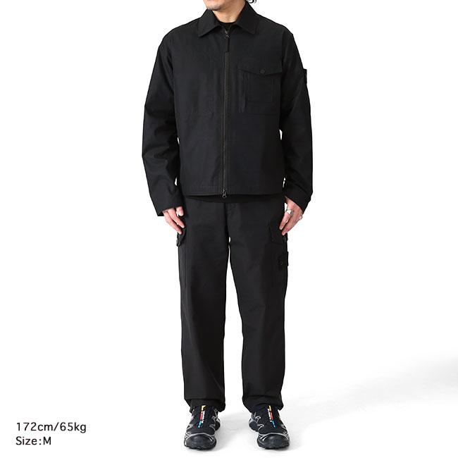 STONE ISLAND GHOST ストーンアイランド ゴーストピース コットンキャンバス ジップジャケット 1200011 シャツジャケット メンズの画像