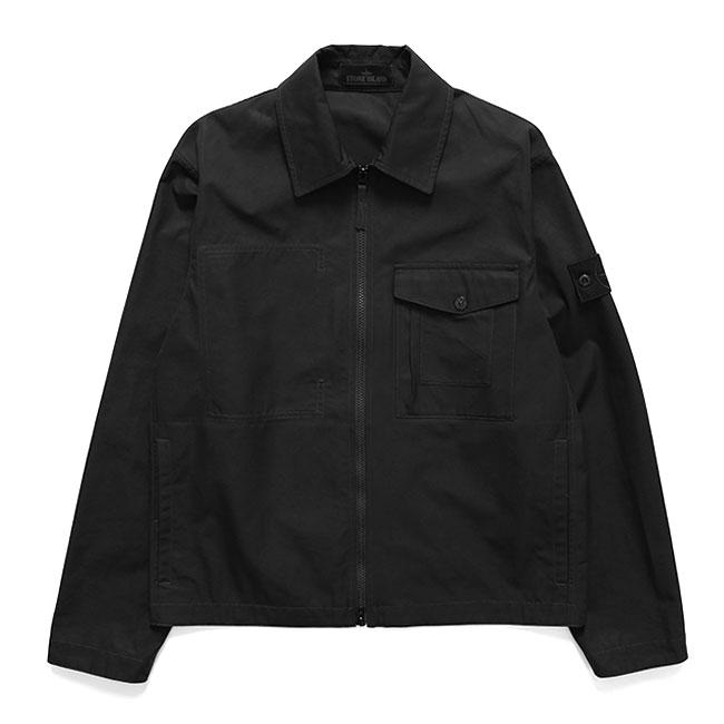 STONE ISLAND GHOST ストーンアイランド ゴーストピース コットンキャンバス ジップジャケット 1200011 シャツジャケット メンズの画像