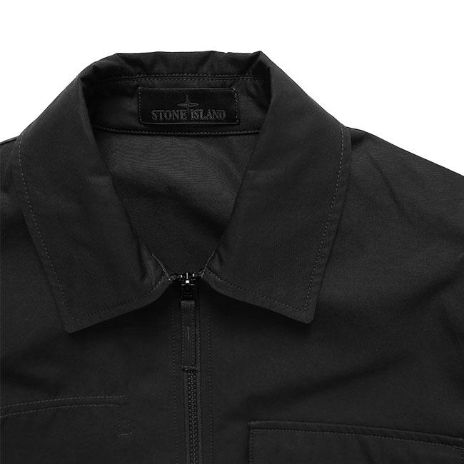 STONE ISLAND GHOST ストーンアイランド ゴーストピース コットンキャンバス ジップジャケット 1200011 シャツジャケット メンズの画像