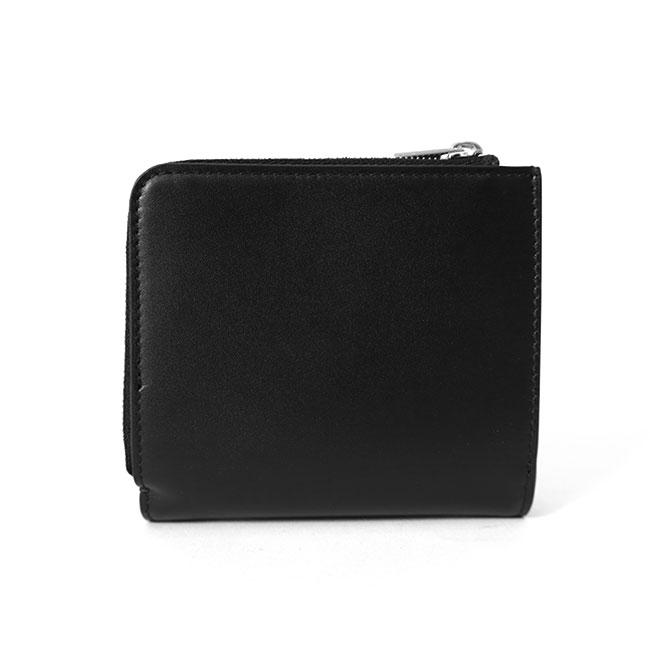 JIL SANDER ジルサンダー MINI FRENCH PURSE エンボスロゴ入り ジップウォレット J28UI0008 P5995 黒 ブラック 財布 ギフト プレゼントの画像