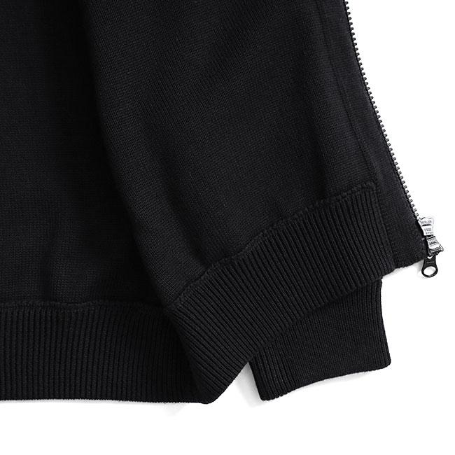 stone  ブラックニットカーディガン STONE ISLAND GHOST ストーンアイランド ゴースト コットン