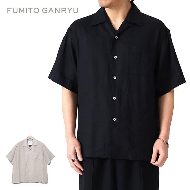 FUMITO GANRYU オープンカラーリネンシャツ FUMITO GANRYU フミトガンリュウ サイドベンツ オープンカラー リネン