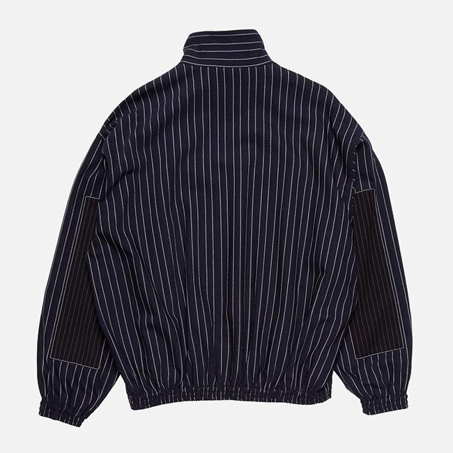 Acne Studios アクネストゥディオズ パッチワーク ピンストライプジャケット FN-MN-OUTW001281 メンズの画像