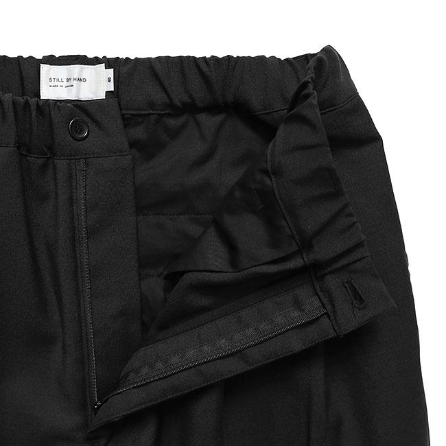 【新品】STILL BY HAND テーパード イージー トラウザーズ パンツ STILL BY HAND スティルバイハンド】WOOL JERSEY 2TUCK TAPERED