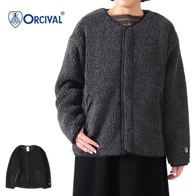 ORCIVAL オーシバル ウールボア ノーカラージャケット OR-A0081 WBA