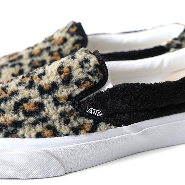 VANS バンズ レオパード柄 シェルパ ボア スリッポン Slip-On 59 VN0A38GU6BX ヒョウ柄 スニーカー シューズ メンズ レディース｜golden-state｜05