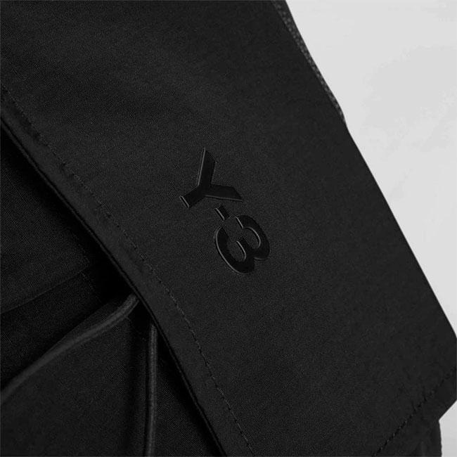 Y-3 ワイスリー ナイロンリップストップ スリングバッグ KD0214 黒