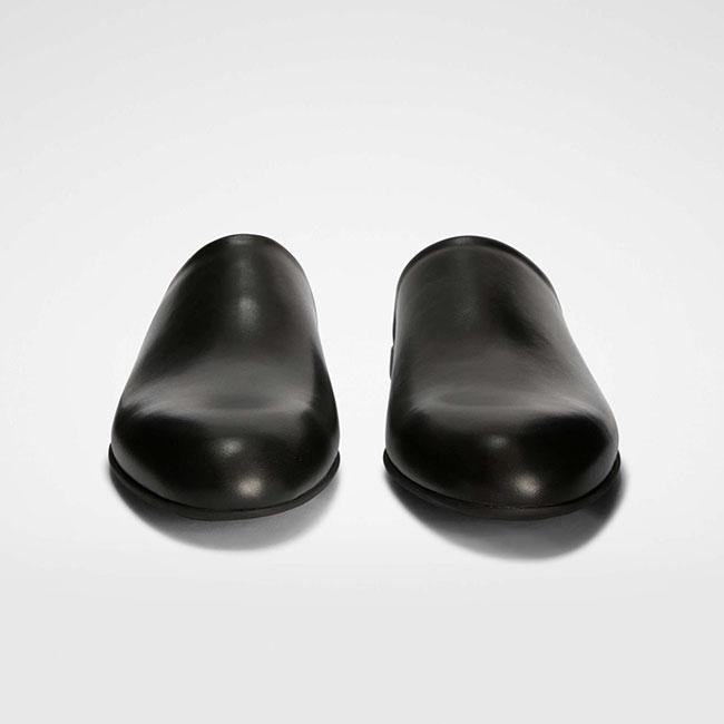 JIL SANDER ジルサンダー SABOT サボ レザースリッパ J33WX0006 P7583 黒 レザーサンダル メンズの画像