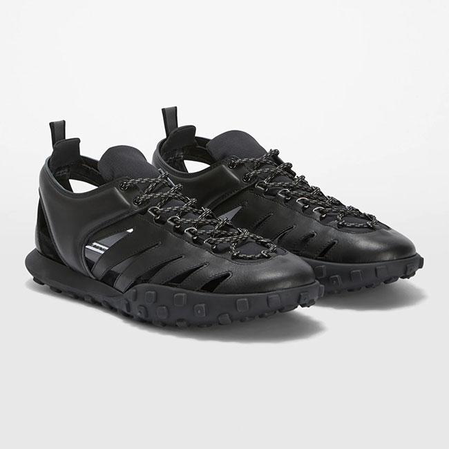 JIL SANDER ジルサンダー Moon SNEAKER ムーン レザースニーカー J33WS0048 P7580 黒 レザーサンダル メンズの画像