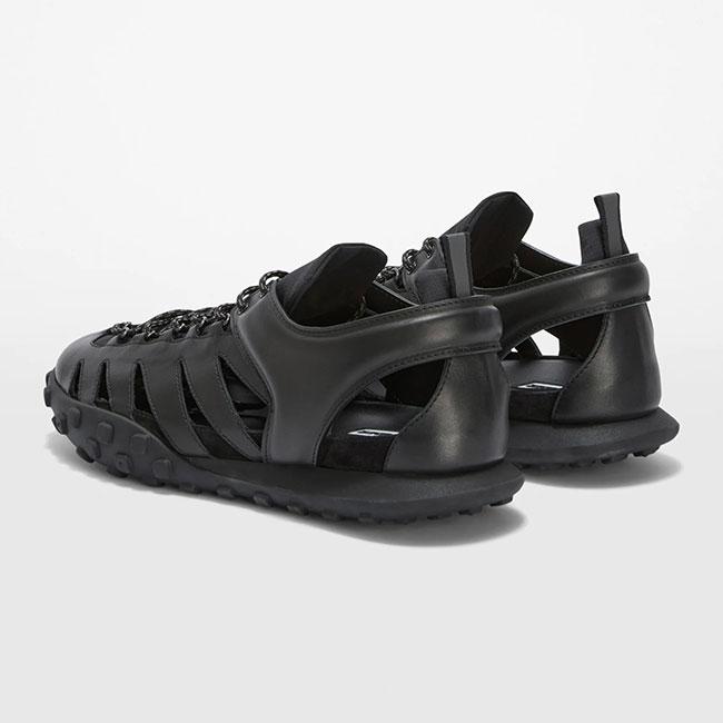 JIL SANDER ジルサンダー Moon SNEAKER ムーン レザースニーカー J33WS0048 P7580 黒 レザーサンダル メンズの画像