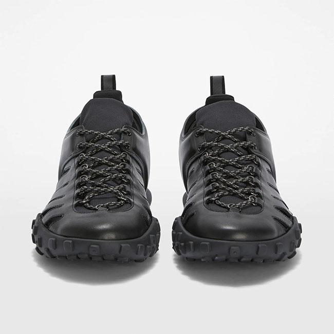 JIL SANDER ジルサンダー Moon SNEAKER ムーン レザースニーカー J33WS0048 P7580 黒 レザーサンダル メンズの画像